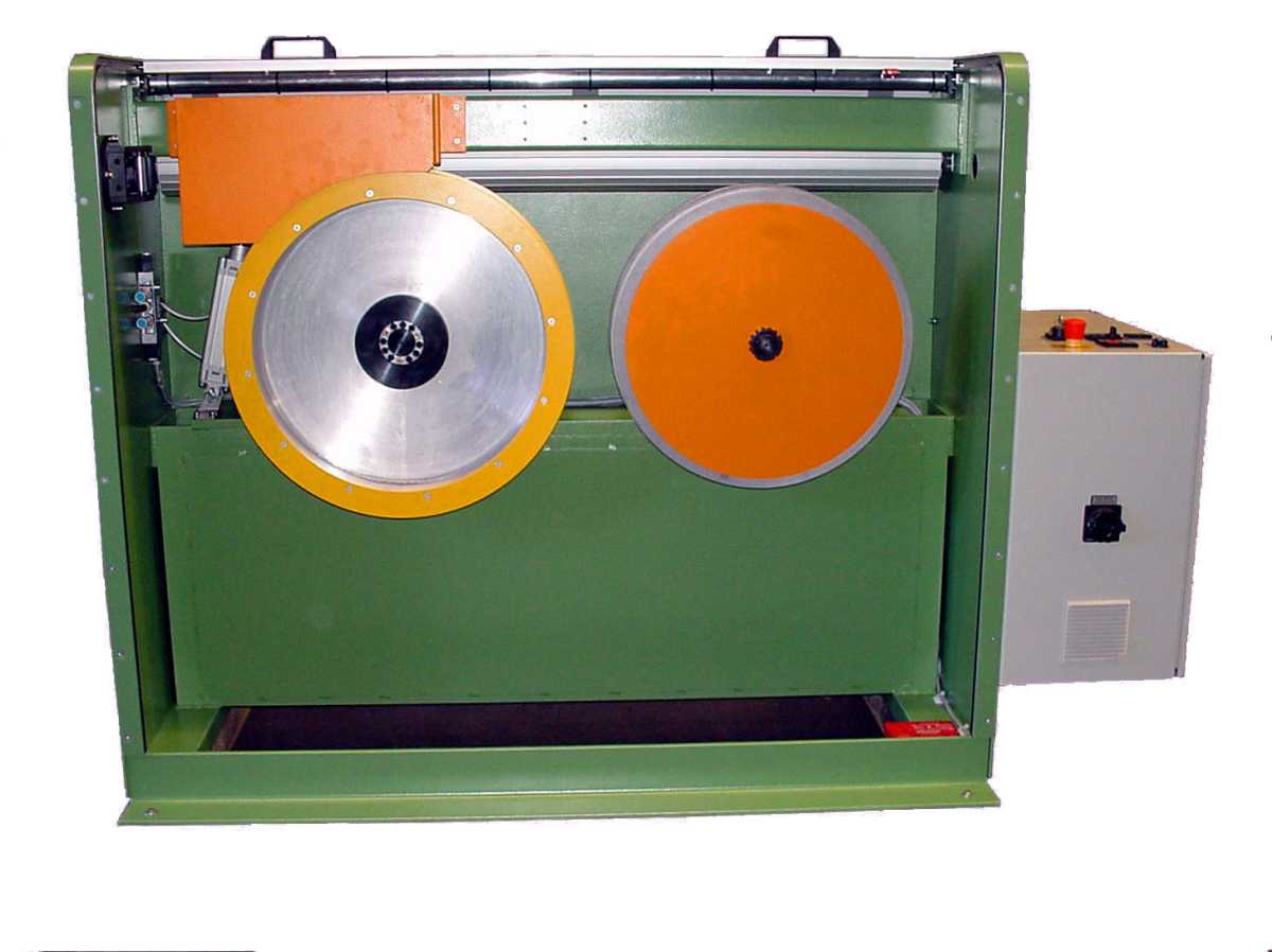 Double disc unwinder type DSA